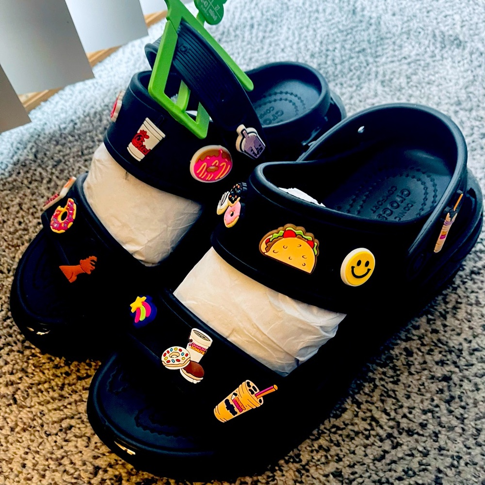 Crocs platform sandal.
